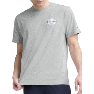 Champion Men’s Classic Graphic Short Sleeve T-Shirt, Standard Fit, Champion Club Graphics(Oxford Gray Heather – Champion Club)