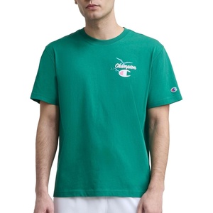 Champion Men’s Classic Graphic Short Sleeve T-Shirt, Standard Fit, Champion Club Graphics(Verdant Green – Sunsetters)