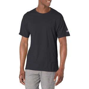 Champion Men’s Classic Short Sleeve T-Shirt, Standard Fit, Midweight 100% Cotton, Available in Regular and Big & Tall(Black)