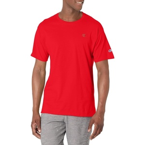 Champion Men’s Classic Short Sleeve T-Shirt, Standard Fit, Midweight 100% Cotton, Available in Regular and Big & Tall(Scarlet)