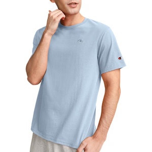 Champion Men’s Classic Short Sleeve T-Shirt, Standard Fit, Midweight 100% Cotton, Available in Regular and Big & Tall(Spring Sky Blue)
