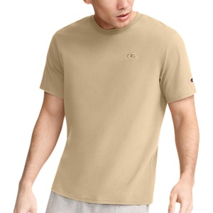 Champion Men’s Classic Short Sleeve T-Shirt, Standard Fit, Midweight 100% Cotton, Available in Regular and Big & Tall(Western Khaki)