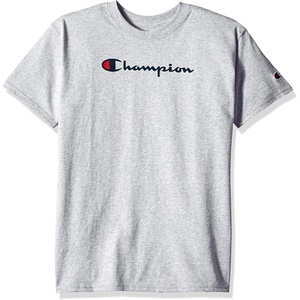 Champion Men’s Heritage Short Sleeve Tee, Men’s T-Shirts, Vintage Shirts, Men’s Tee Shirts, Graphics(Light Steel)