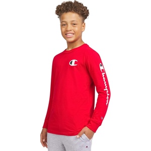 Champion Men’s Heritage Short Sleeve Tee, Men’s T-Shirts, Vintage Shirts, Men’s Tee Shirts, Graphics(Signature Red)