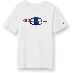 Champion Men’s Heritage Short Sleeve Tee, Men’s T-Shirts, Vintage Shirts, Men’s Tee Shirts, Graphics(White C & Script Large)