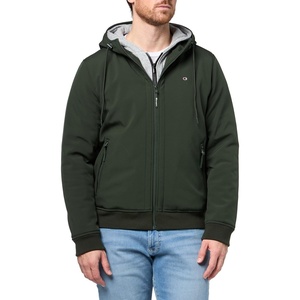 Champion Men’s Hooded Softshell Bomber Jacket With Bib(Spruce)