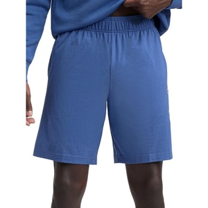 Champion Men’s Lounge Shorts, Standard Fit, 9 Inch Inseam, Lightweight 100% Cotton, Available in Regular and Big & Tall(Coastal Fjord)