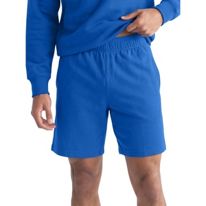 Champion Men’s Lounge Shorts, Standard Fit, 9 Inch Inseam, Lightweight 100% Cotton, Available in Regular and Big & Tall(Nebulas Blue)