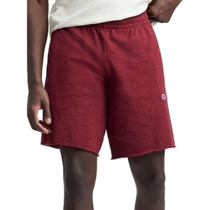 Champion Men’s Modern Retro 100% Washed Cotton 9″ Shorts, Standard Fit(Pomegranate)