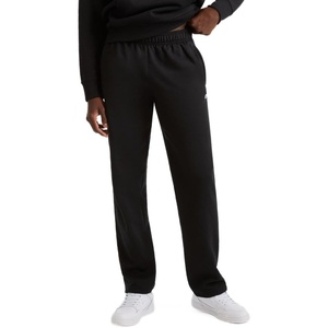 Champion Men’s Open-Bottom Fleece Sweatpants, Standard Fit, Midweight Fleece, Available in Regular and Big & Tall(Black)