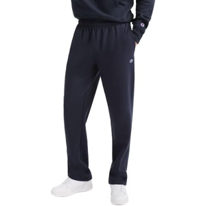 Champion Men’s Open-Bottom Fleece Sweatpants, Standard Fit, Midweight Fleece, Available in Regular and Big & Tall(Deep Navy)