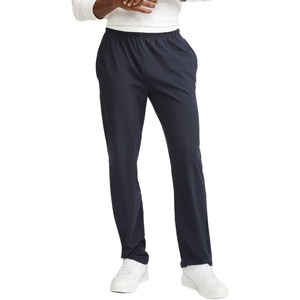 Champion Men’s Open-Bottom Lounge Pants, Standard Fit, Lightweight 100% Cotton, Available in Regular and Big & Tall(Navy)
