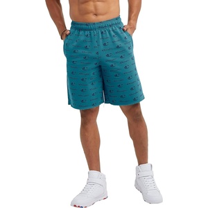 Champion Men’s Shorts, Men’s Mesh Gym Shorts, Lightweight Athletic Shorts (Reg. Or Big & Tall)(Big C Script Nifty Turquoise C Patch)