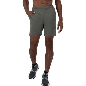 Champion Men’s Sport Shorts, Standard Fit, 7 Inch Inseam, Lightweight Fabric, Moisture-Wicking(Granite Heather)