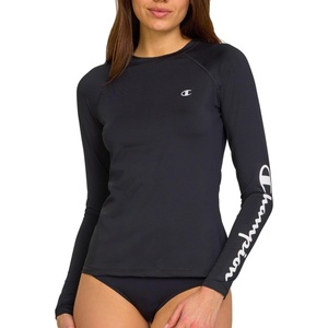 Champion Rash Guard for Women, Womens Rash Guard Long Sleeve Shirts, Rashguard Swim Shirt Women UPF 50+ SPF & UV Protection(Black)