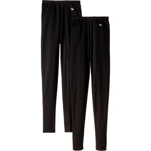 Duofold Mid Weight Wicking Thermal Legging Underwear(Black – 2 Pack)