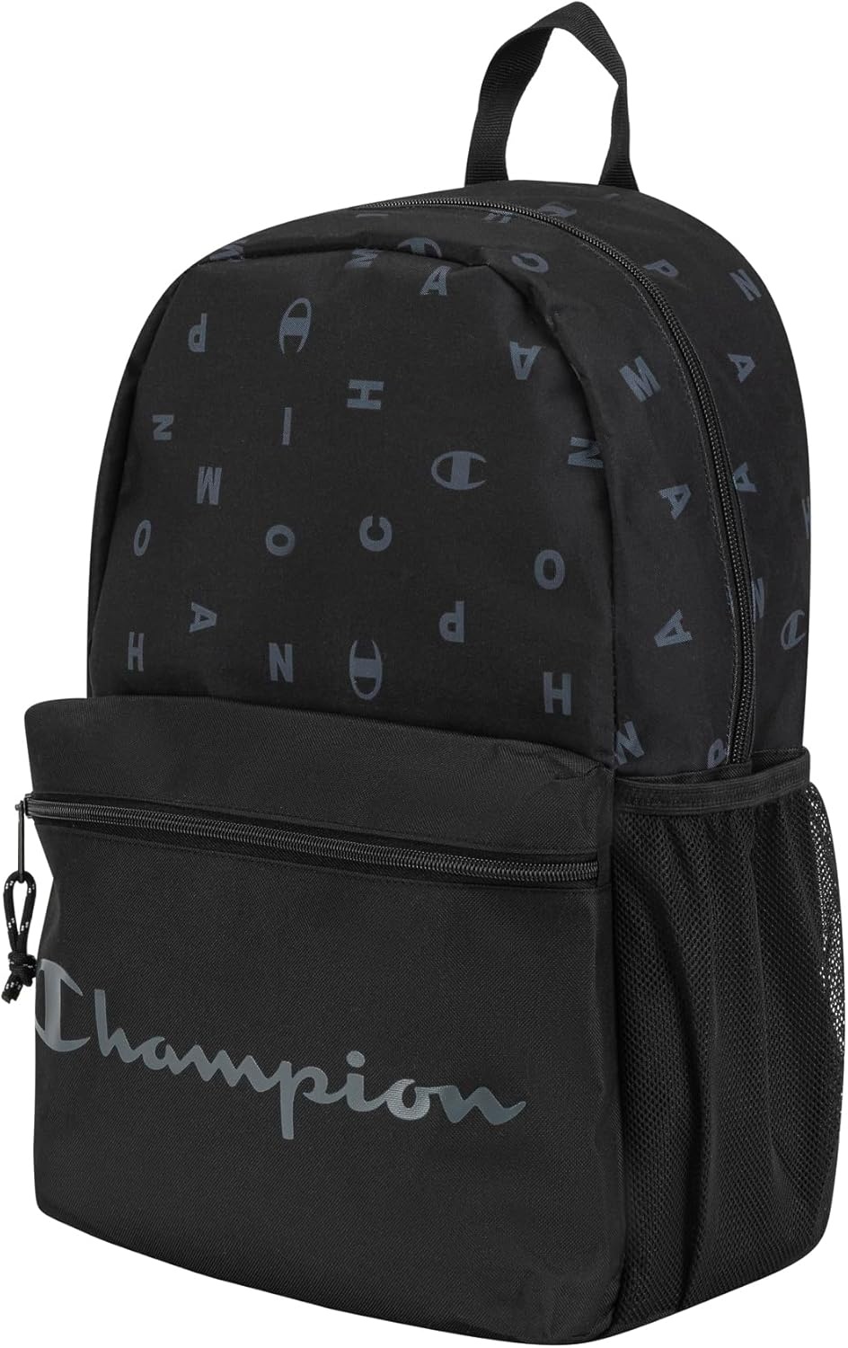 image:imageChampion Kids Merit Backpack with Padded Straps Water Bottle Pocket and Laptop Compartment for Daily Use Coral One SizeBlackGrey