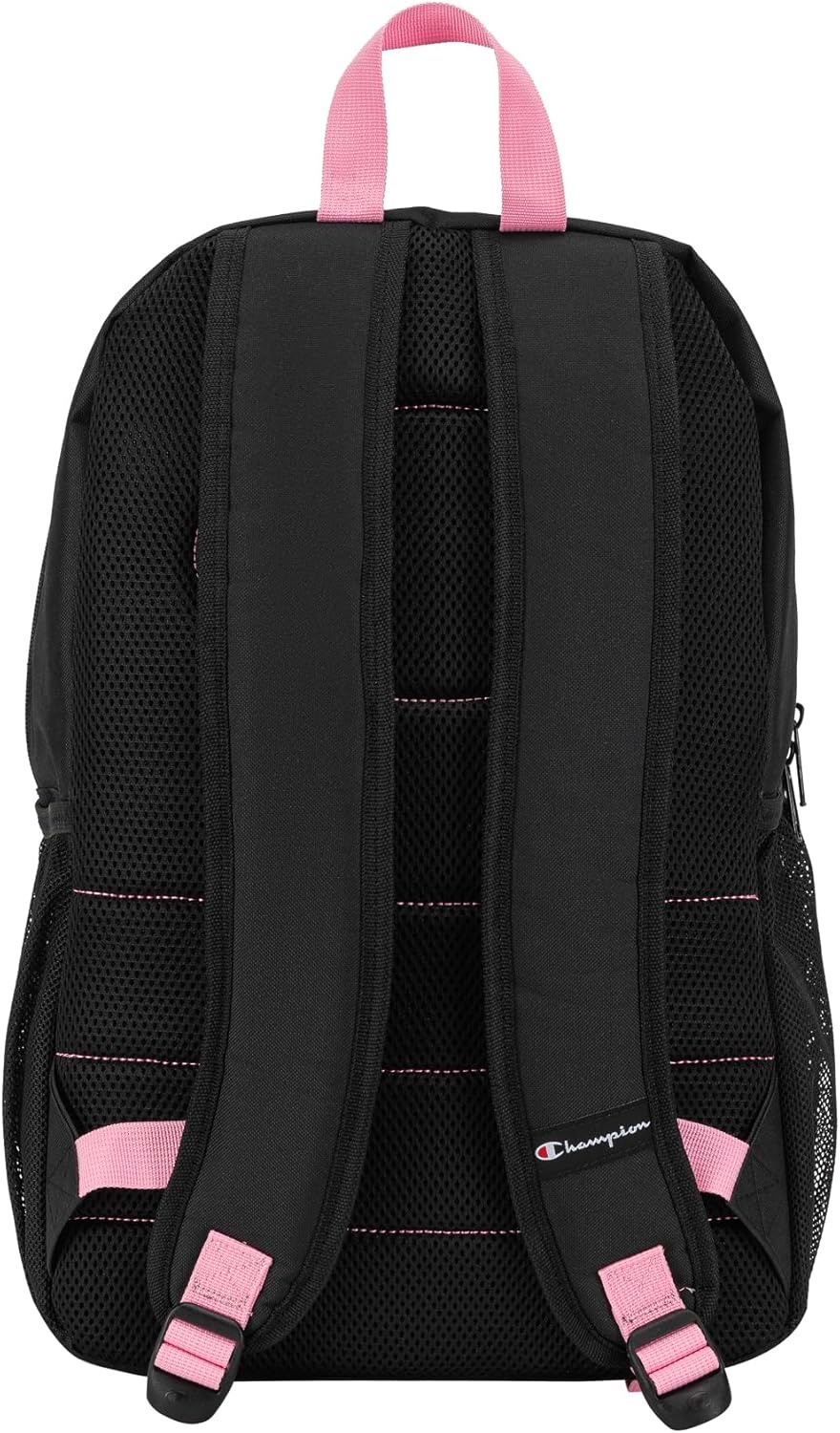 image:imageChampion Kids Merit Backpack with Padded Straps Water Bottle Pocket and Laptop Compartment for Daily Use Coral One SizePinkBlack