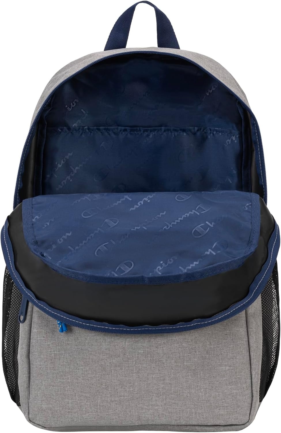 image:imageChampion Phase Laptop Backpack with Padded Adjustable Straps Water Bottle Pockets for Work Travel Commute BlackPomegranate One SizeLight Heather GreyBlue Depths