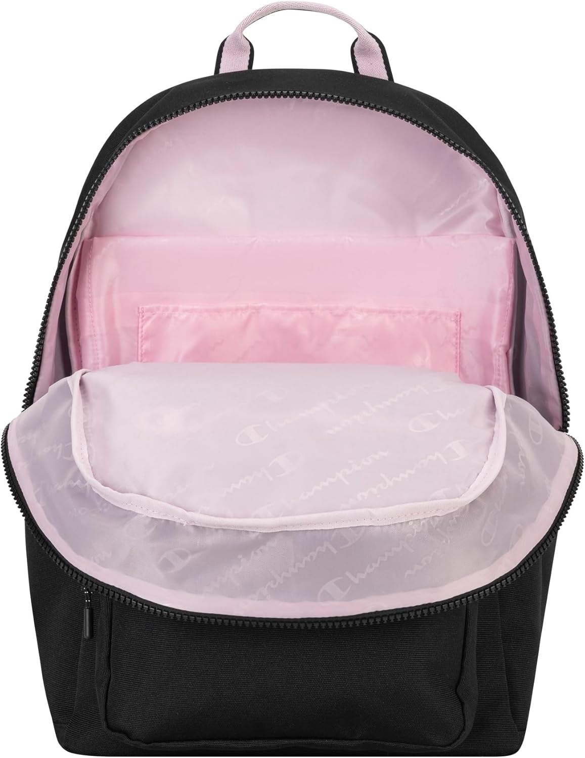 image:imageChampion Steady Laptop Backpack with Padded Adjustable Straps Water Bottle Pockets for Work Travel Commute Ballerina SlipperFuchsia One SizeBlackBallerina Slipper