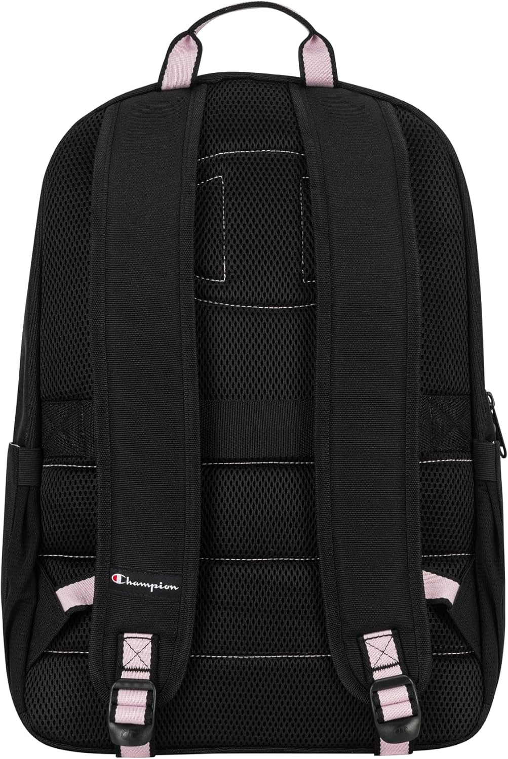 image:imageChampion Steady Laptop Backpack with Padded Adjustable Straps Water Bottle Pockets for Work Travel Commute Ballerina SlipperFuchsia One SizeBlackBallerina Slipper