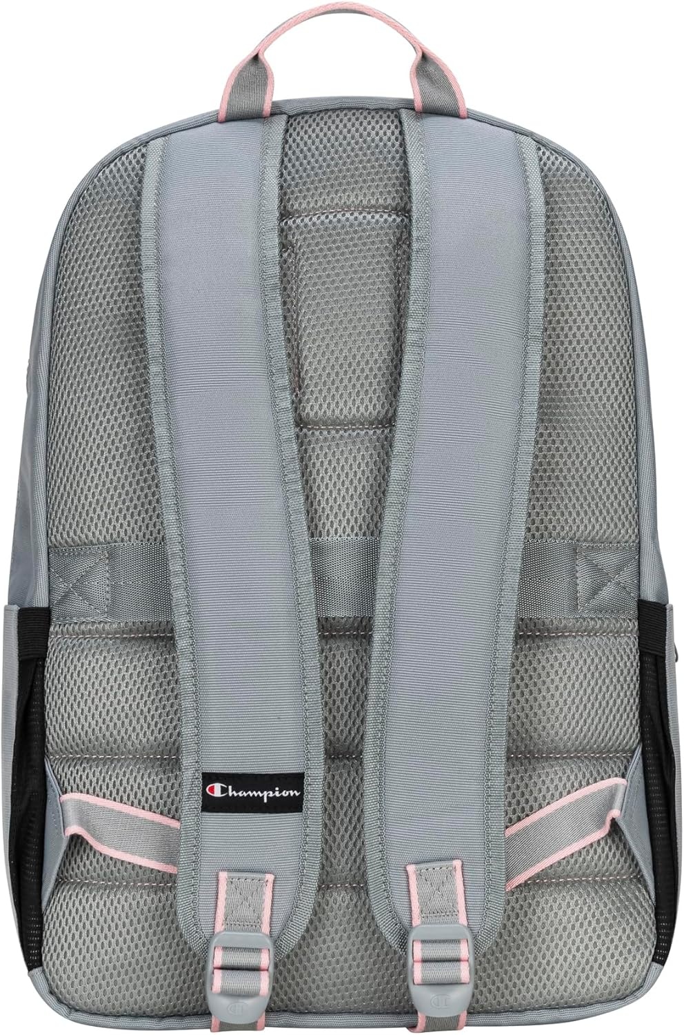 image:imageChampion Steady Laptop Backpack with Padded Adjustable Straps Water Bottle Pockets for Work Travel Commute Ballerina SlipperFuchsia One SizeGreyRose Shadow