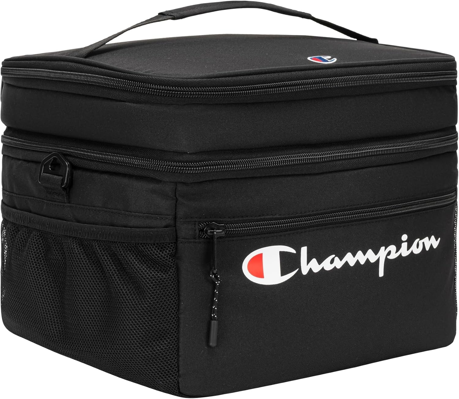 image:imageChampion System Soft Insulated Carryall with Dual Compartments Bottle Opener Adjustable StrapBlack