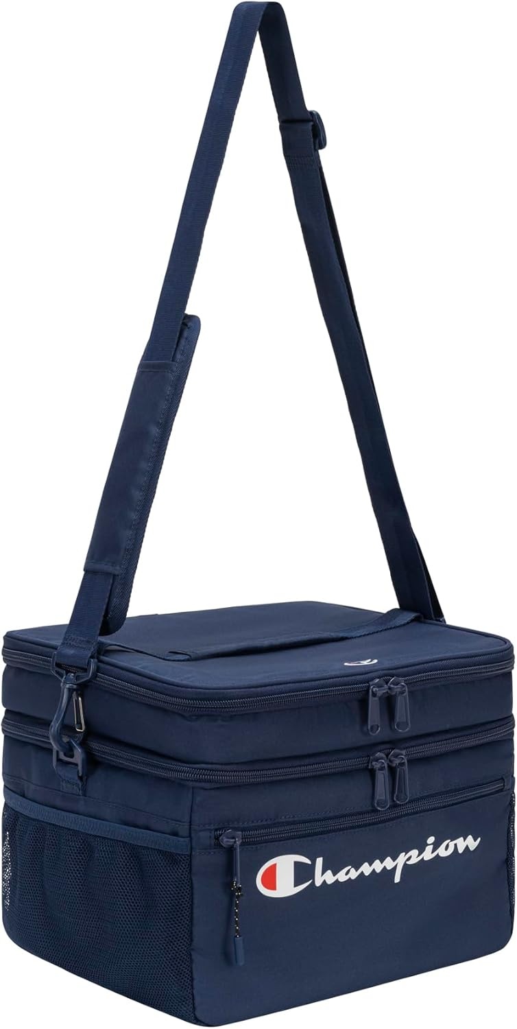 image:imageChampion System Soft Insulated Carryall with Dual Compartments Bottle Opener Adjustable StrapSail Away Navy