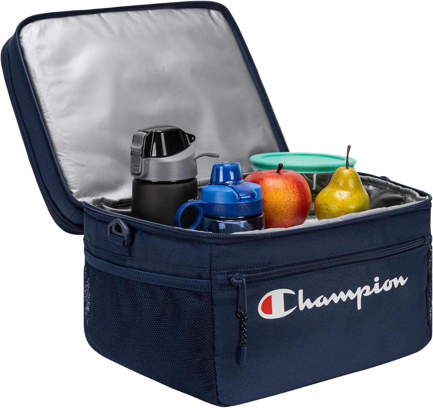 image:imageChampion System Soft Insulated Carryall with Dual Compartments Bottle Opener Adjustable StrapSail Away Navy