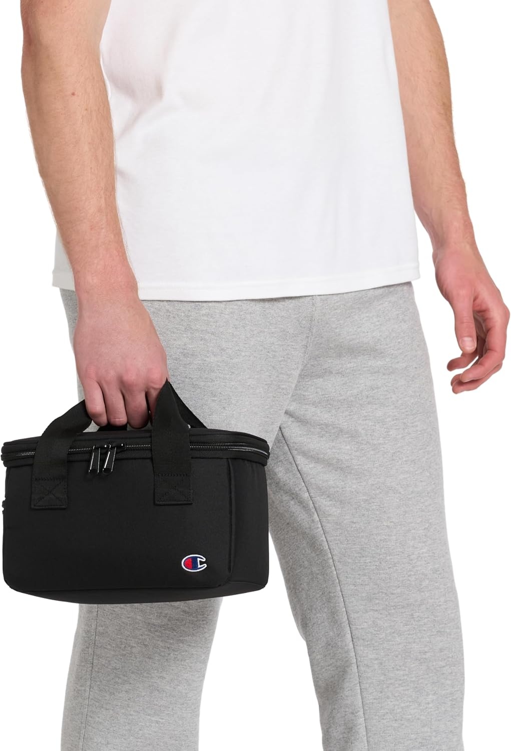 image:imageChampion System Soft Insulated Lunch Box with Carry Handles Side Zip Pocket Black One SizeBlack