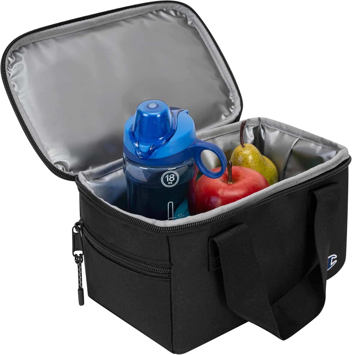 image:imageChampion System Soft Insulated Lunch Box with Carry Handles Side Zip Pocket Black One SizeBlack