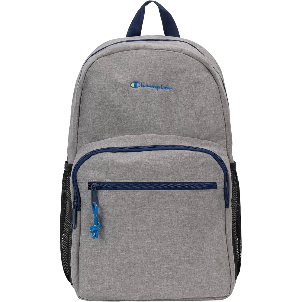 image:imageChampion Phase Laptop Backpack with Padded Adjustable Straps Water Bottle Pockets for Work Travel Commute BlackPomegranate One SizeLight Heather GreyBlue Depths