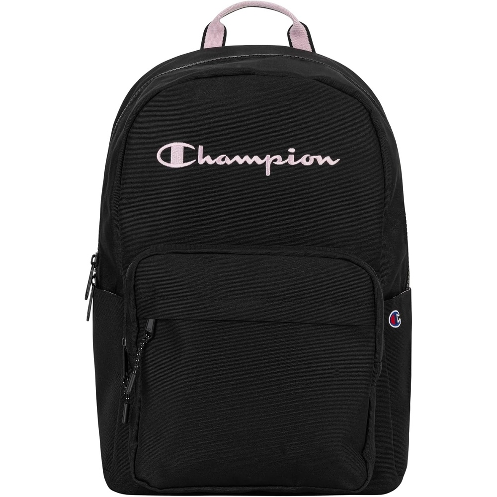 image:imageChampion Steady Laptop Backpack with Padded Adjustable Straps Water Bottle Pockets for Work Travel Commute Ballerina SlipperFuchsia One SizeBlackBallerina Slipper
