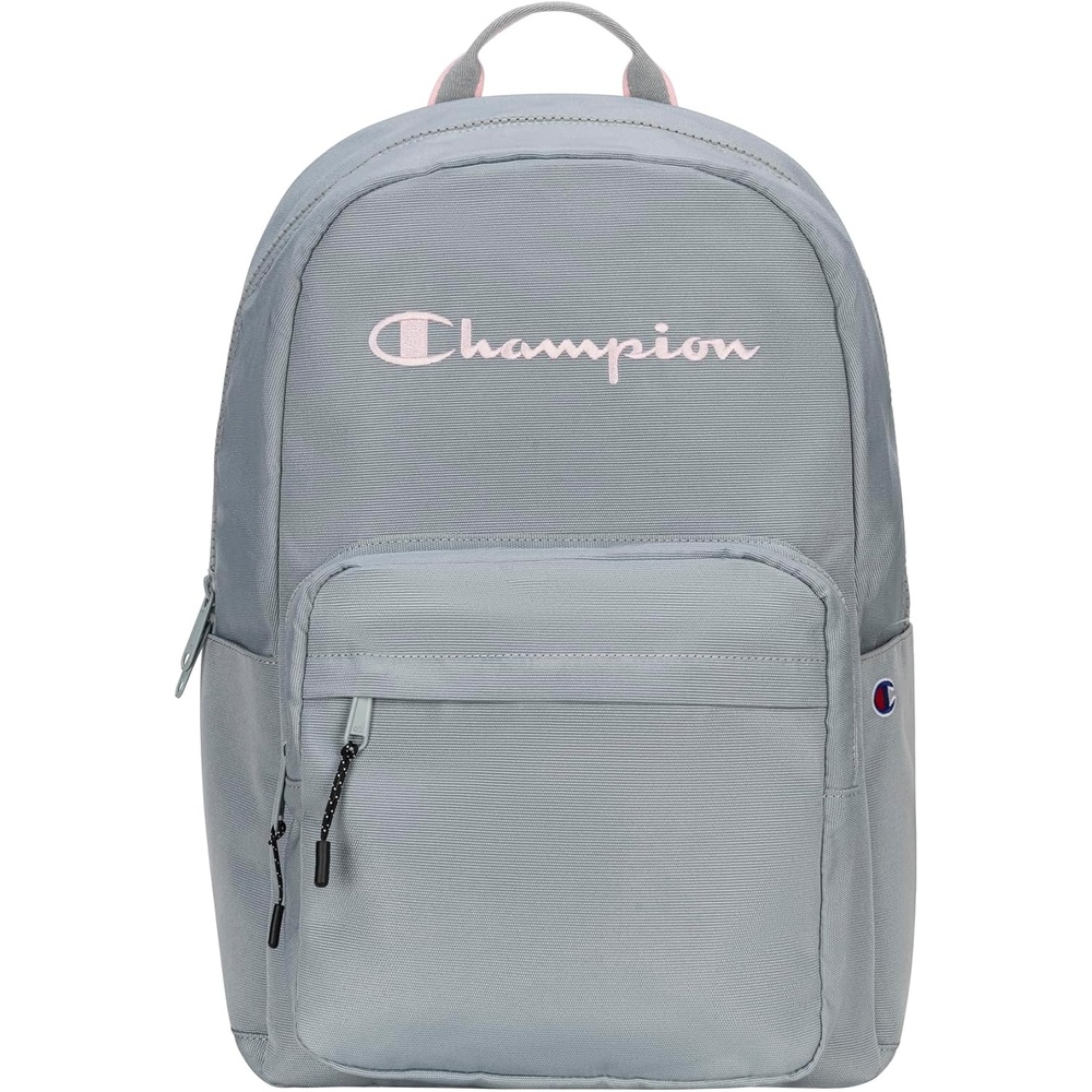 image:imageChampion Steady Laptop Backpack with Padded Adjustable Straps Water Bottle Pockets for Work Travel Commute Ballerina SlipperFuchsia One SizeGreyRose Shadow