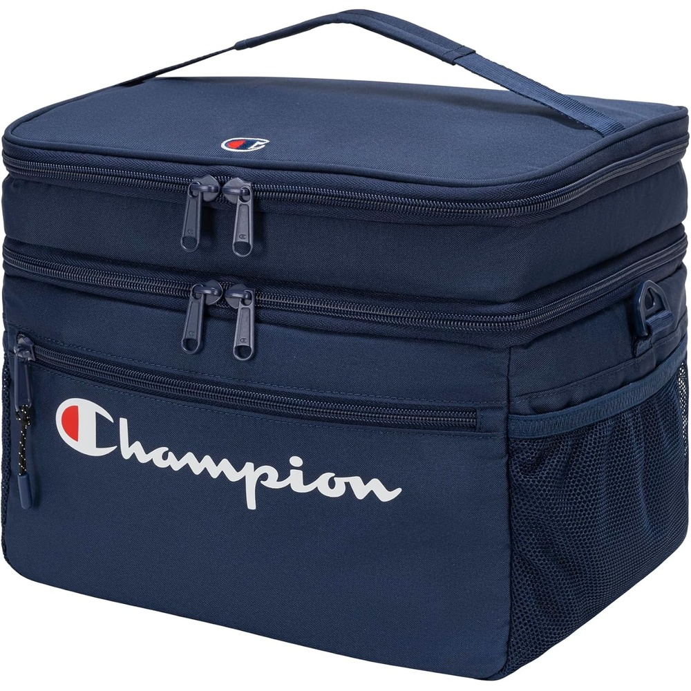 image:imageChampion System Soft Insulated Carryall with Dual Compartments Bottle Opener Adjustable StrapSail Away Navy