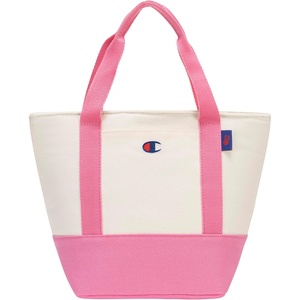 Champion Classic Canvas Insulated Lunch Tote with Front Slip Pocket, Bottle Loop(Cotton/Pink Cosmos)