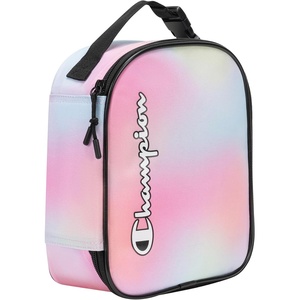 Champion Kids’ Merit Insulated Lunch Box with Carry Handle, No Leak Cooler Bag for Daily Use, Pink Heather/Dark Heather/Hot Pink, One Size(Pink Heather/Dark Heather/Hot Pink)