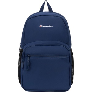 Champion Phase Laptop Backpack with Padded Adjustable Straps, Water Bottle Pockets for Work, Travel, Commute, Black/Pomegranate, One Size(Blue Depths)