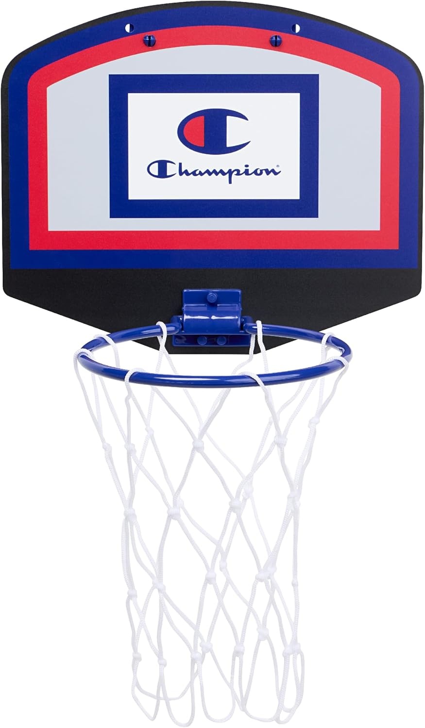 image:imageChampion 360 Mini Basketball Hoop SetOvertheDoor 105x 85Backboard with SpringLoaded Foldable Rim Nylon NetMini BallRedWhiteBlue
