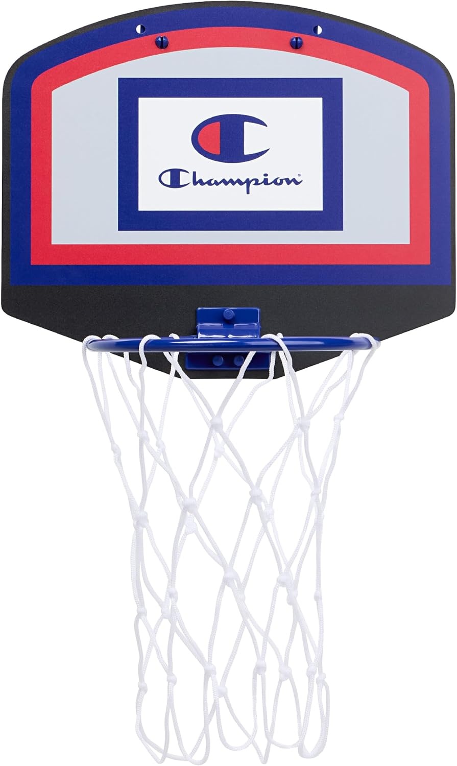 image:imageChampion 360 Mini Basketball Hoop SetOvertheDoor 105x 85Backboard with SpringLoaded Foldable Rim Nylon NetMini BallRedWhiteBlue