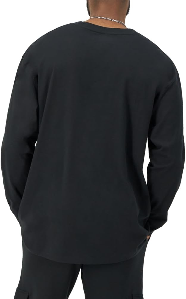 image:imageChampion Mens Classic Long Sleeve TShirt Standard Fit C Logo Available in Regular and Big amp TallBlack