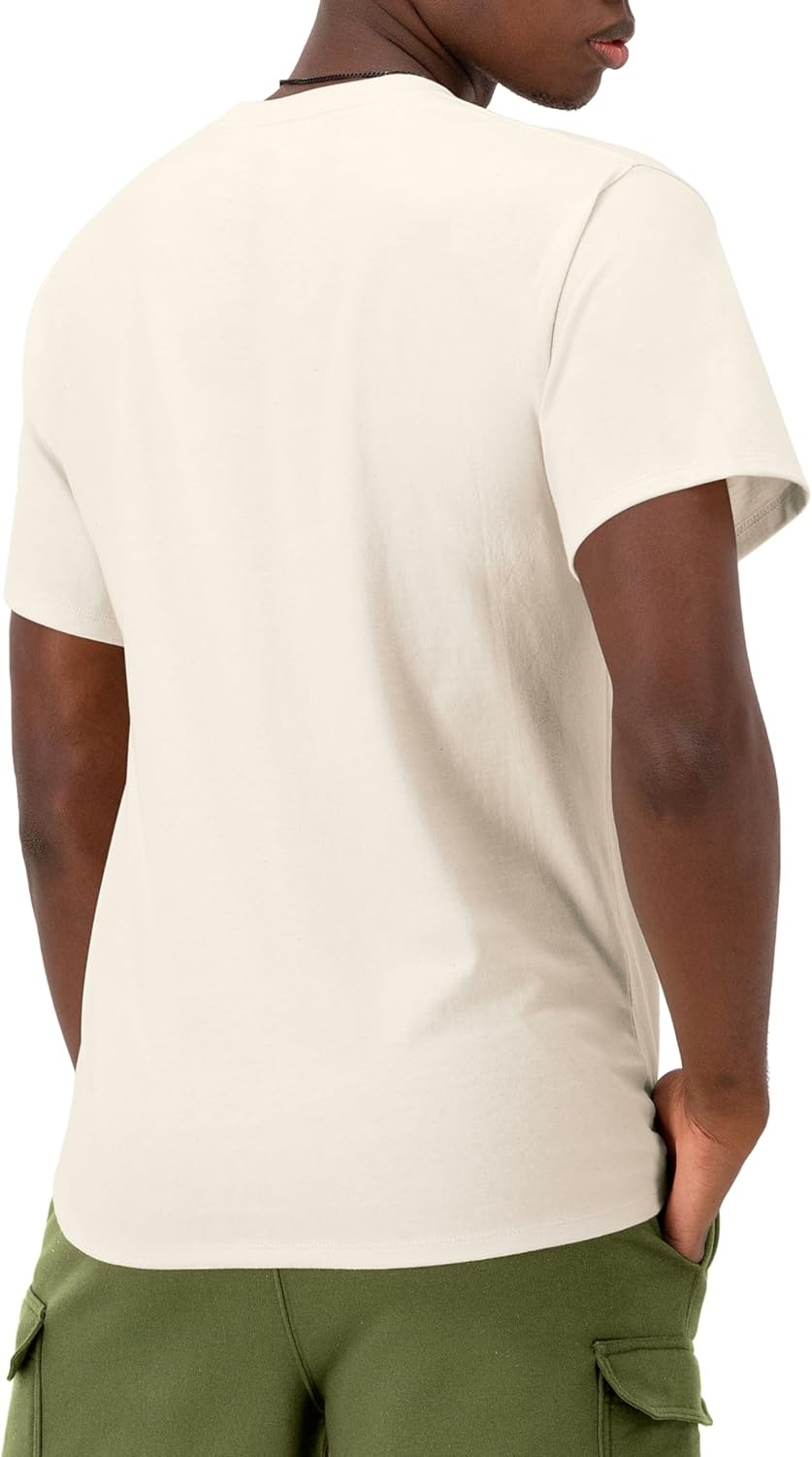 image:imageChampion Mens Graphic Short Sleeve TShirt Standard Fit Classic Script Logo Midweight 100 CottonNatural Classic Script Logo