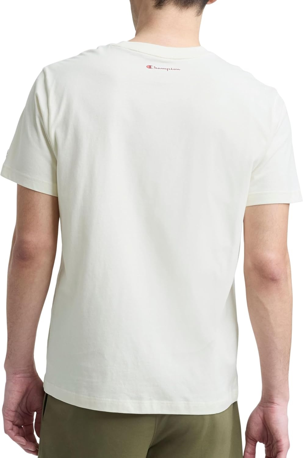 image:imageChampion Mens Graphic Short Sleeve TShirt Standard Fit Classic Script Logo Midweight 100 CottonUnbleached Cotton Classic Script Logo