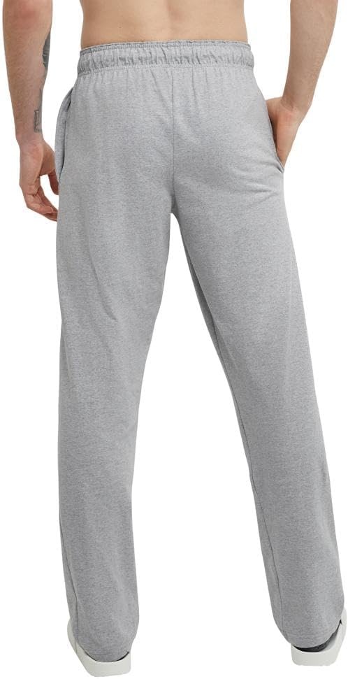 image:imageChampion Mens OpenBottom Lounge Pants Standard Fit Lightweight 100 Cotton Available in Regular and Big amp TallNebulas Blue