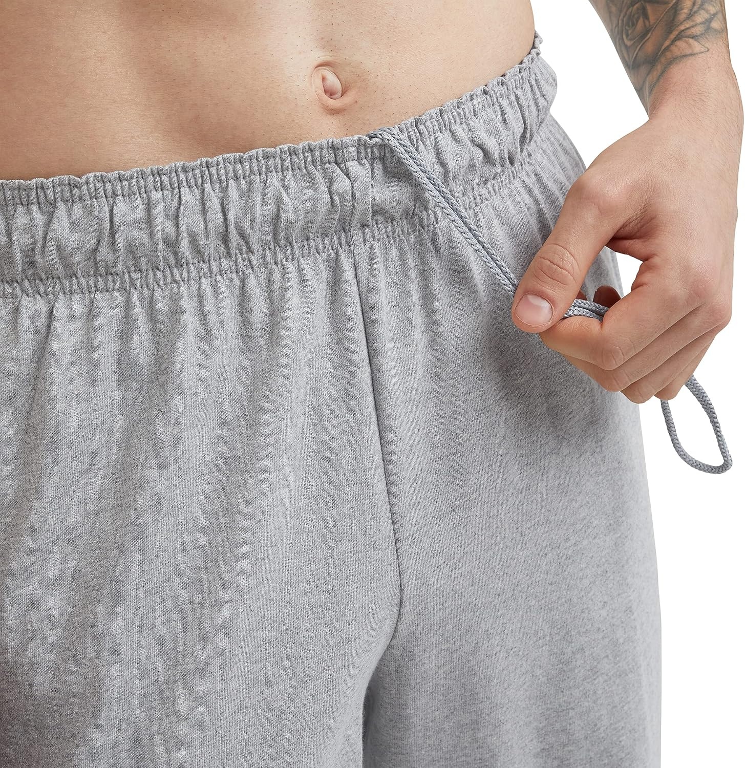 image:imageChampion Mens OpenBottom Lounge Pants Standard Fit Lightweight 100 Cotton Available in Regular and Big amp TallOxford Gray Heather