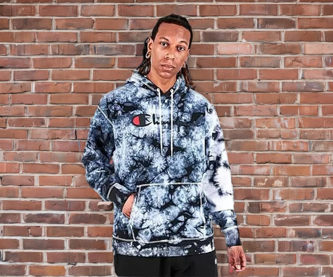 image:imageChampion Mens Pullover Fleece Hoodie Midweight C Logo Reg Or Big amp TallBlue