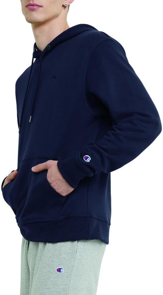 image:imageChampion Mens Pullover Fleece Hoodie Midweight C Logo Reg Or Big amp TallNavy C Logo