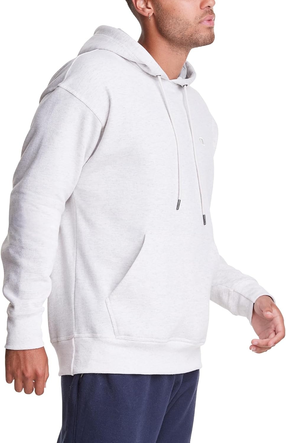image:imageChampion Mens Pullover Fleece Hoodie Midweight C Logo Reg Or Big amp TallOatmeal Heather C Logo