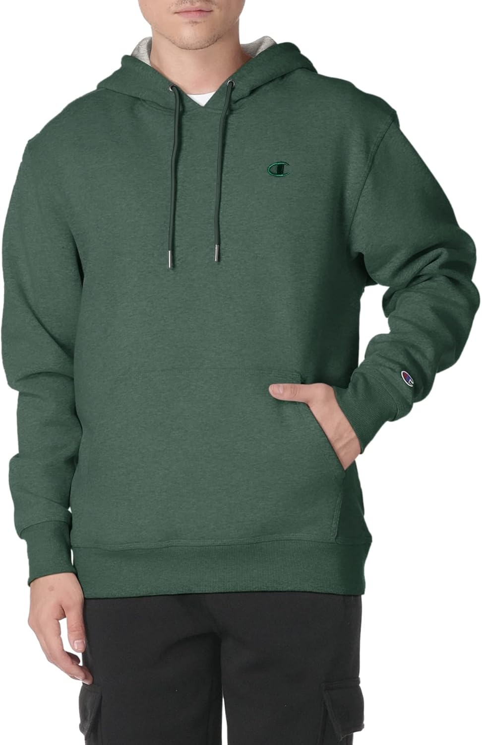 image:imageChampion Mens Pullover Fleece Hoodie Midweight C Logo Reg Or Big amp TallOxford Gray Heather