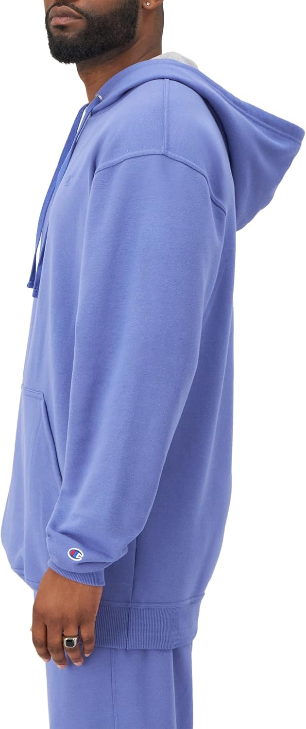 image:imageChampion Mens Pullover Fleece Hoodie Midweight C Logo Reg Or Big amp TallStone Crush Blue C Logo